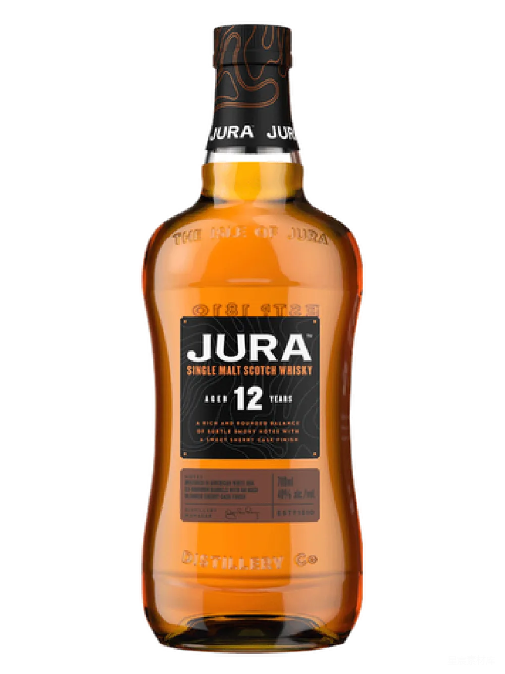 元素素材 威士忌 酒类 高端饮品 Jura 12年单一麦芽苏格兰威士忌