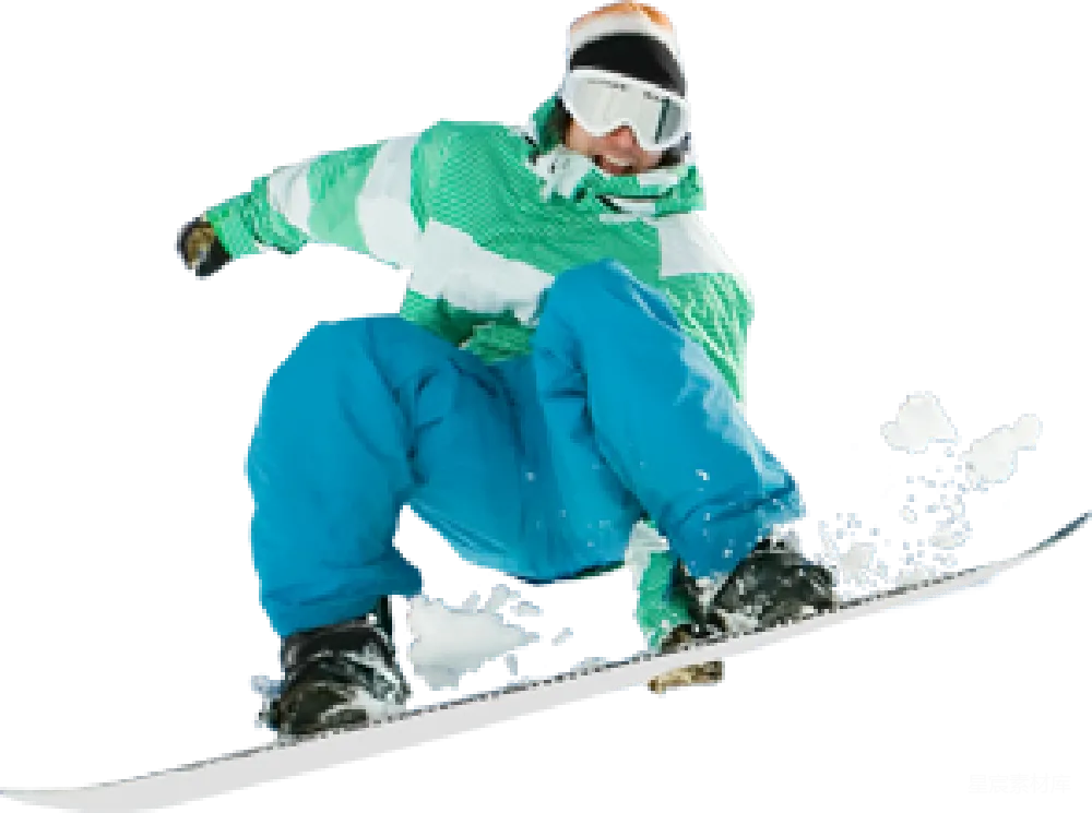 元素素材 滑雪板