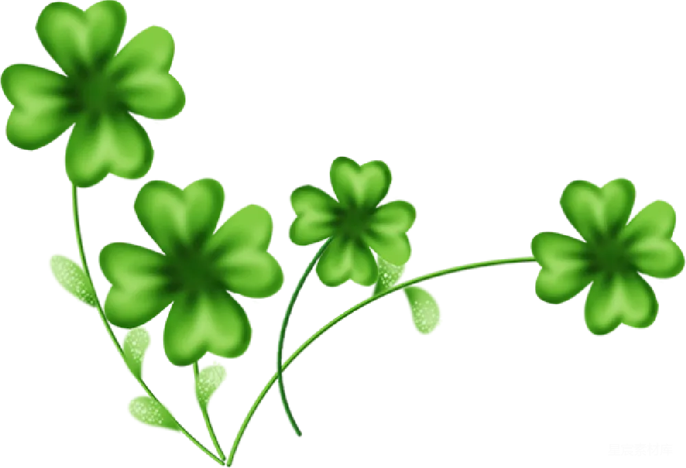 元素素材 四叶草