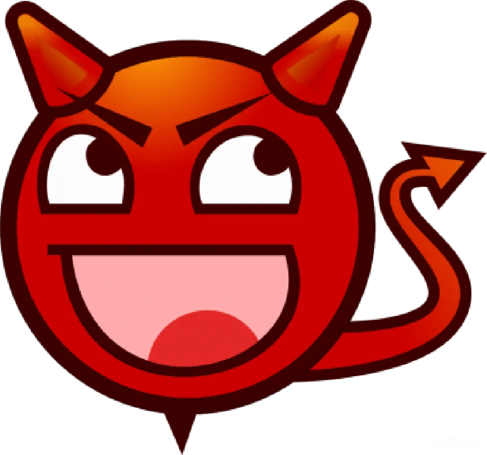 元素素材 卡通 表情包 恶魔 卡通恶魔表情包