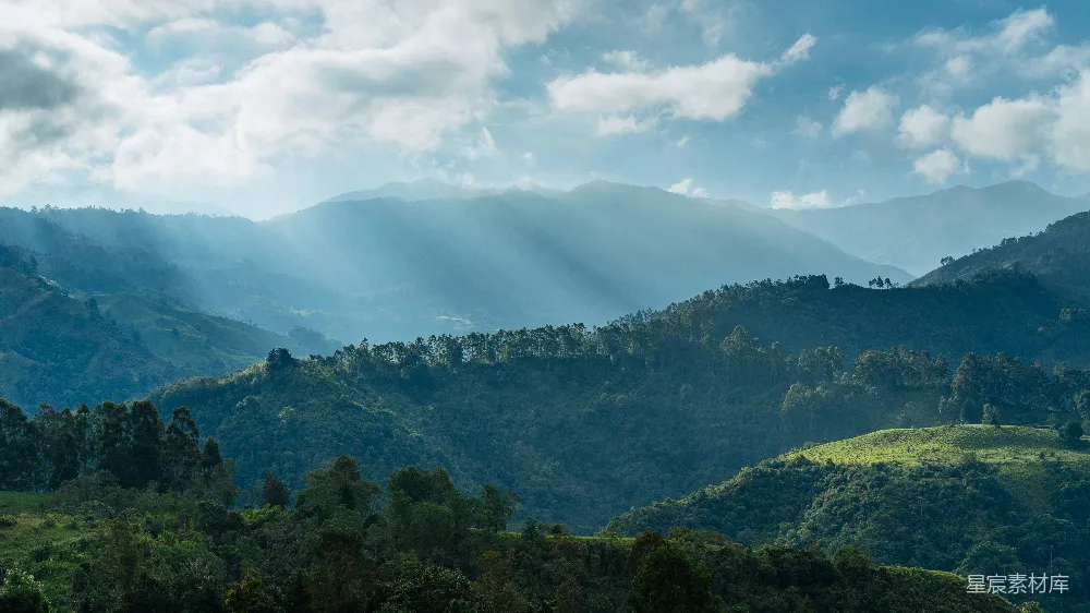 高清摄影  山间日出