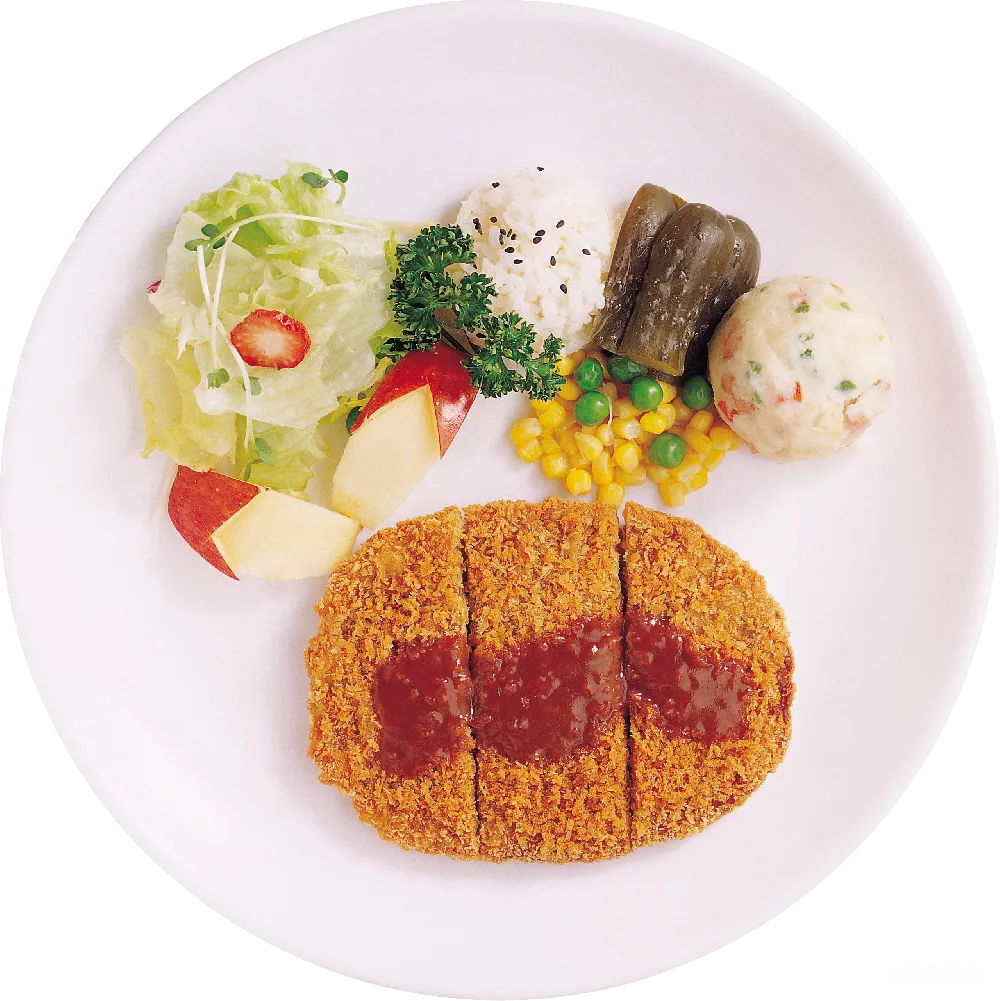 元素素材 日式炸猪排 套餐 美食 日式炸猪排套餐