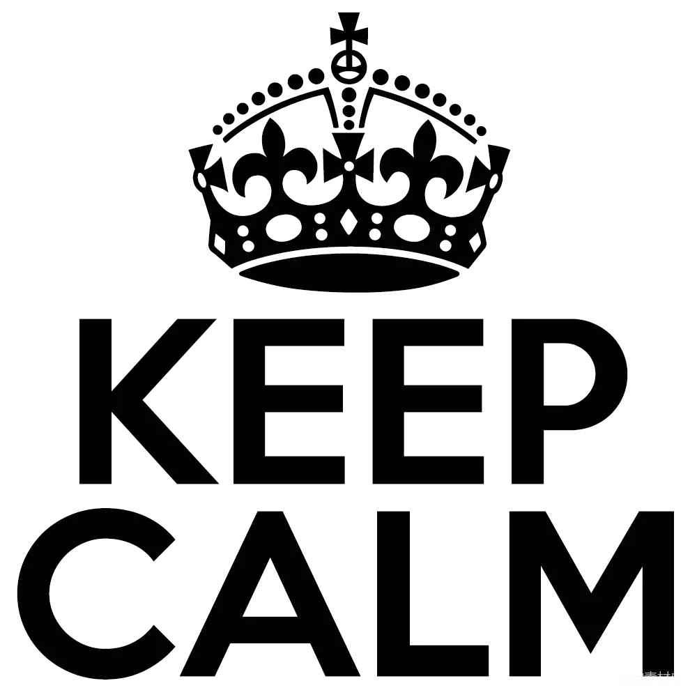元素素材 皇冠上的Keep Calm