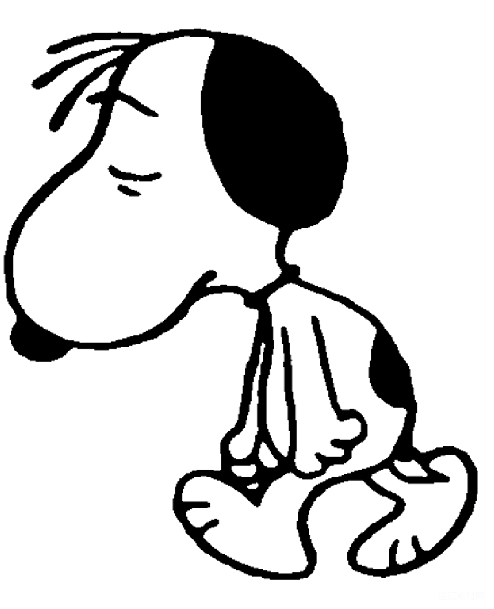元素素材 史努比