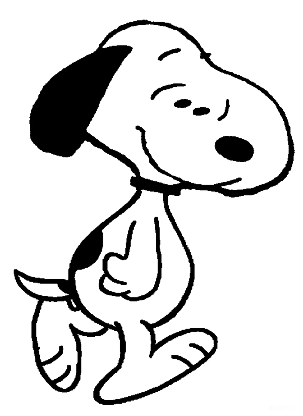 元素素材 卡通狗的简笔画