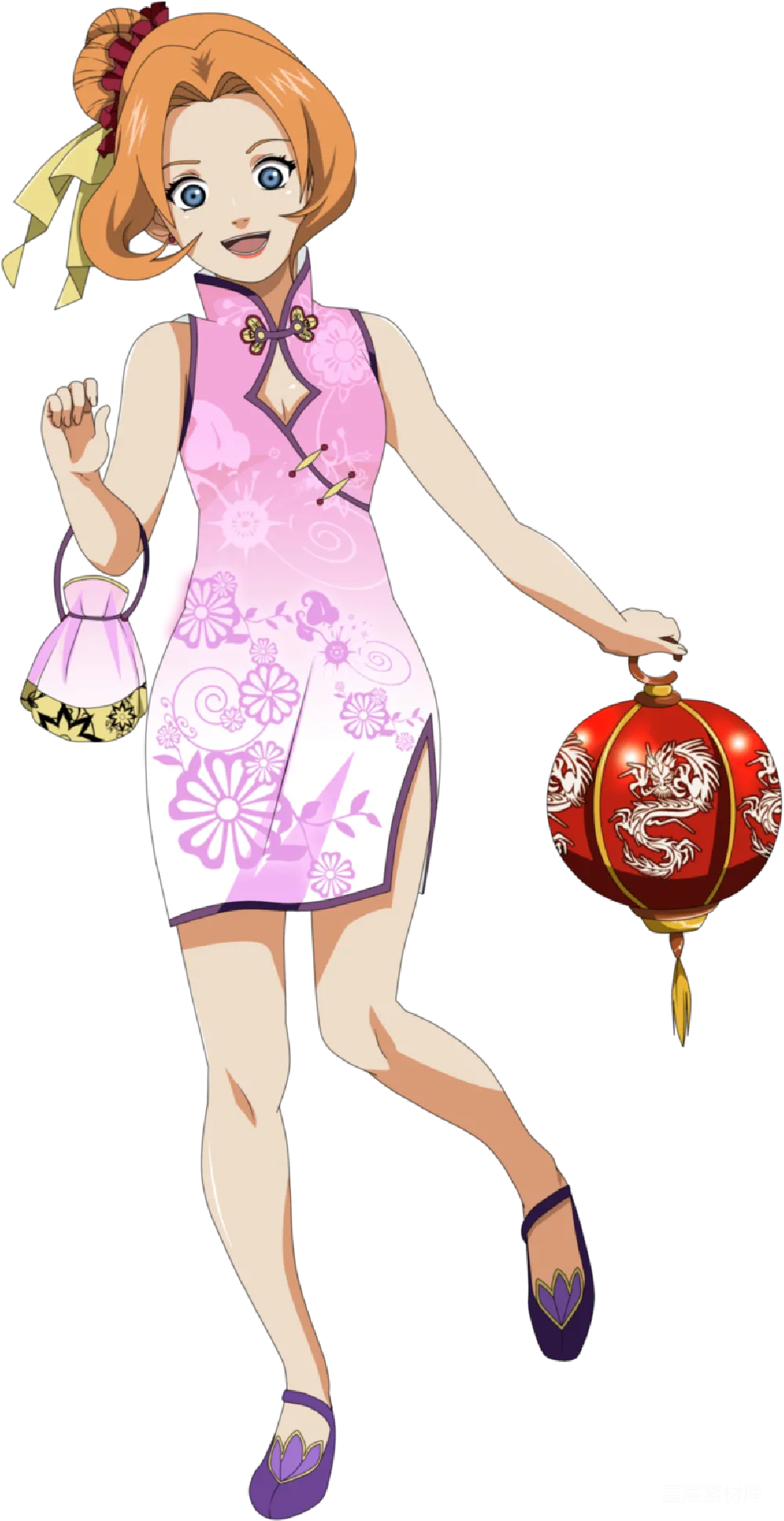 元素素材 传统旗袍中的现代舞者