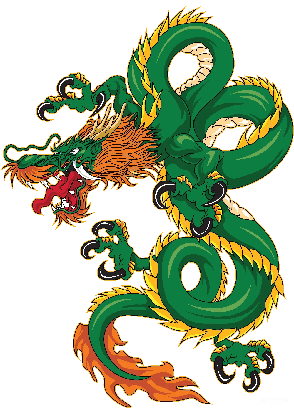 元素素材 龙