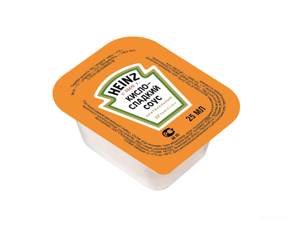 元素素材 Heinz 酱料 食品包装 Heinz Kiwi-Sweet Sauce Pack