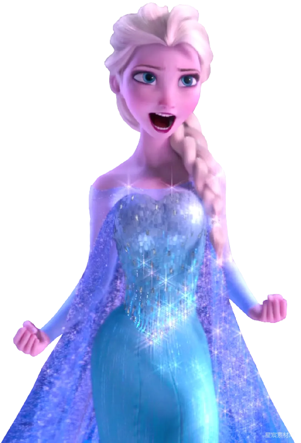 元素素材 动画角色 魔法 冒险 冰雪奇缘中的艾尔莎公主
