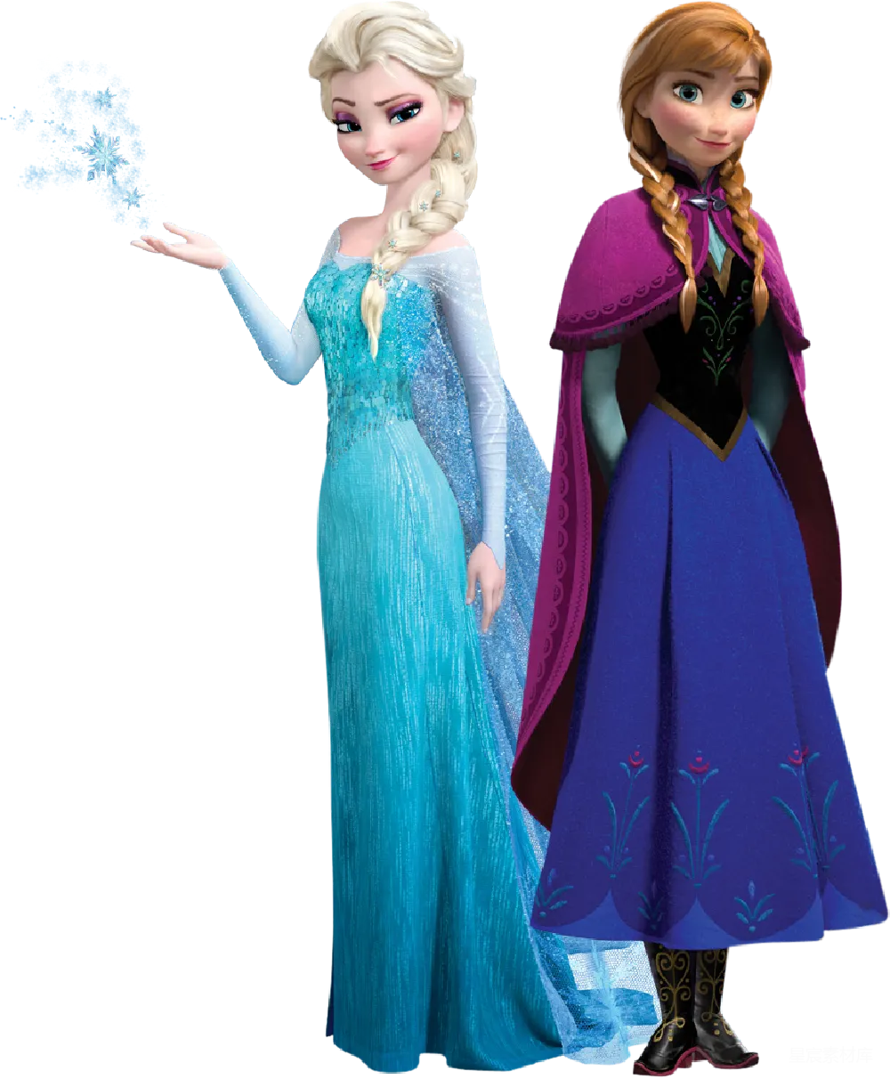 元素素材 冰雪奇缘：艾尔莎与安娜的魔法时刻