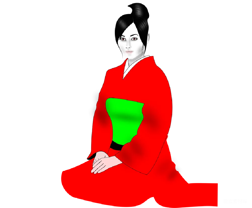 元素素材 元素 和服