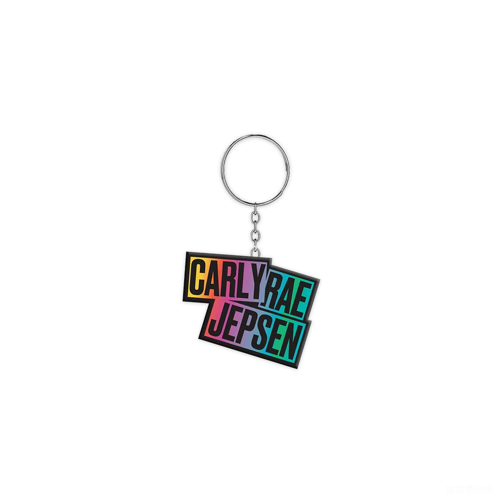 元素素材 音乐艺人 纪念品 流行文化 Carly Rae Jepsen 彩虹色钥匙扣
