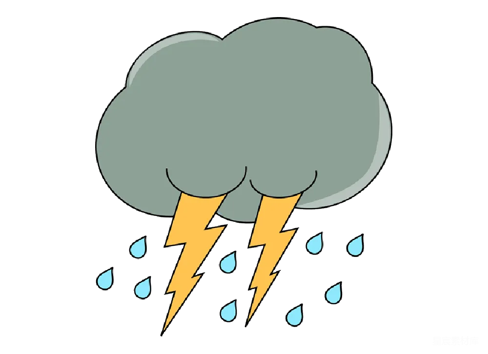 元素素材 雷鸣