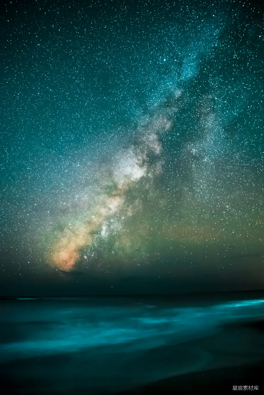 高清摄影 壁纸 夜幕下星辰俯瞰水面