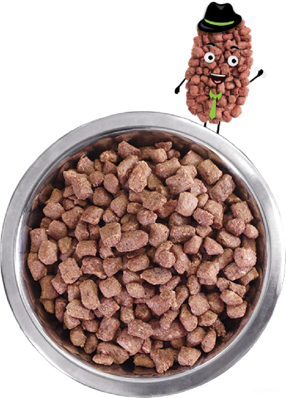 元素素材 宠物食品 可爱风格 宠物用品 宠物狗粮碗特写