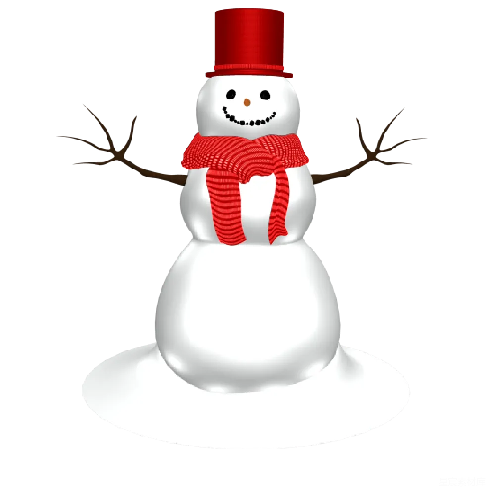 元素素材 雪人