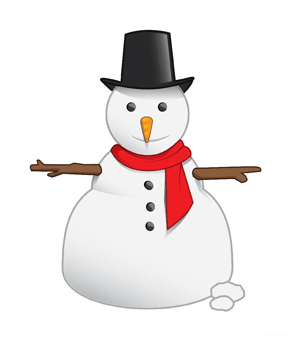 元素素材 元素 雪人