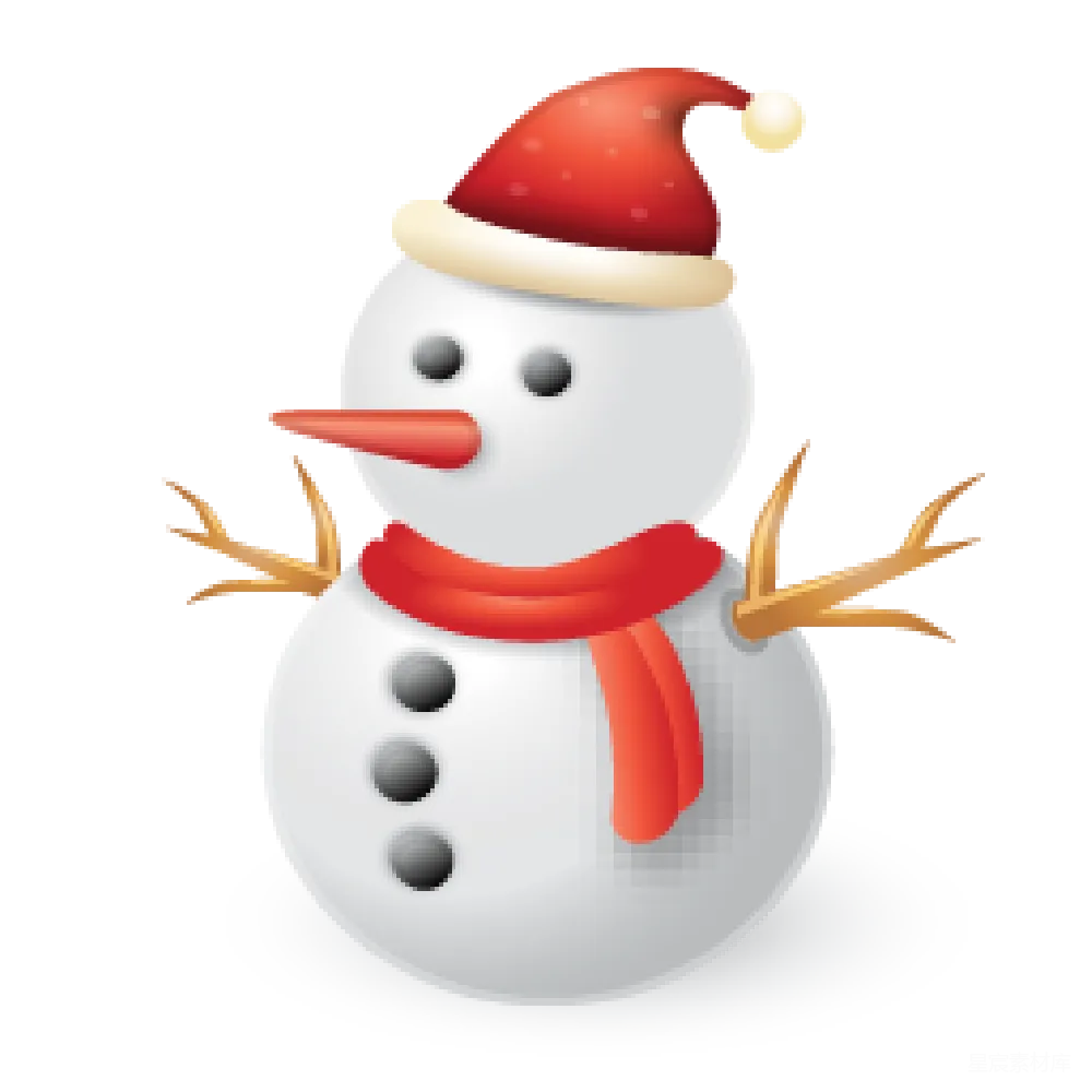 元素素材 雪人