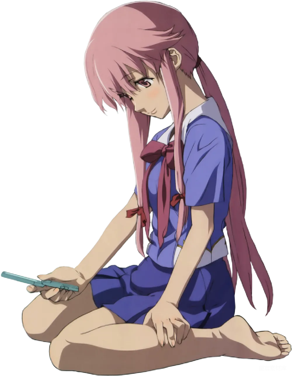 元素素材 动漫 少女 手机 动漫少女在玩手机