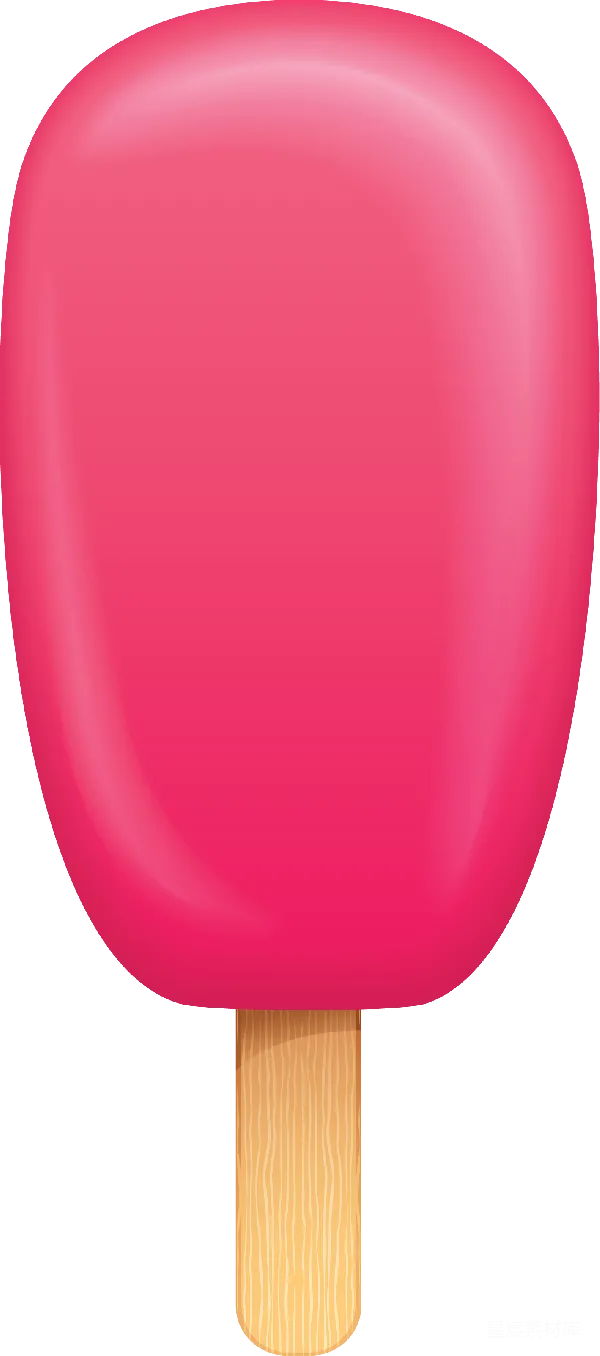 元素素材 粉红色冰棒插图
