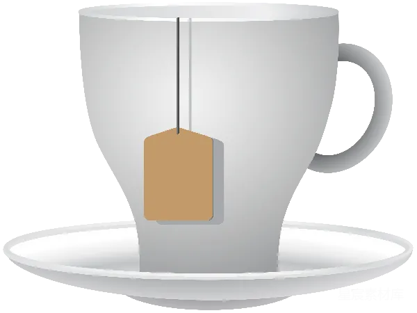 元素素材 茶杯与茶包