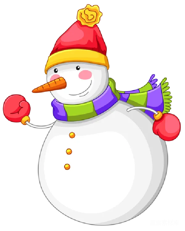 元素素材 卡通雪人