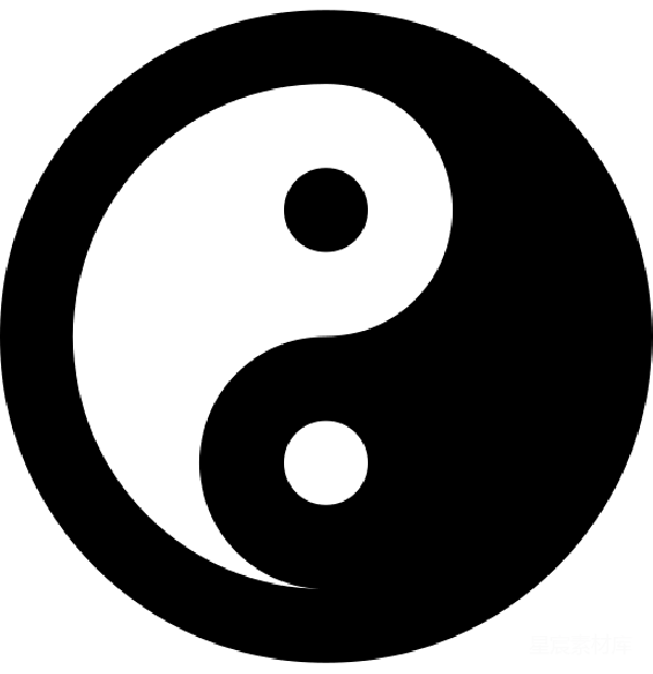 元素素材 太极图