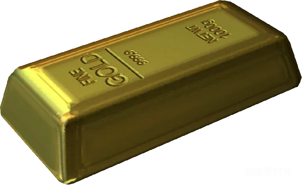 元素素材 金色的黄金条