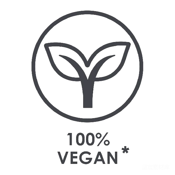 元素素材 100% Vegan认证标志