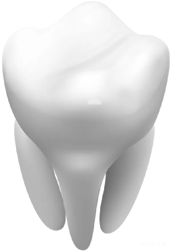 元素素材 牙齿的3D渲染图