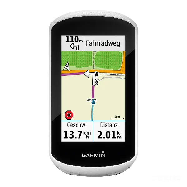 元素素材 Garmin GPS导航设备显示路线