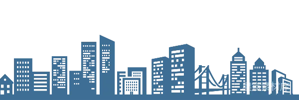 元素素材 简洁现代城市剪影