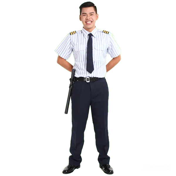 元素素材 制服青年微笑照