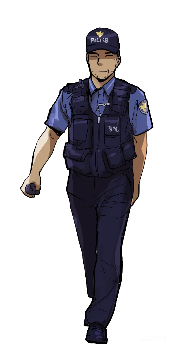 元素素材 警官插画