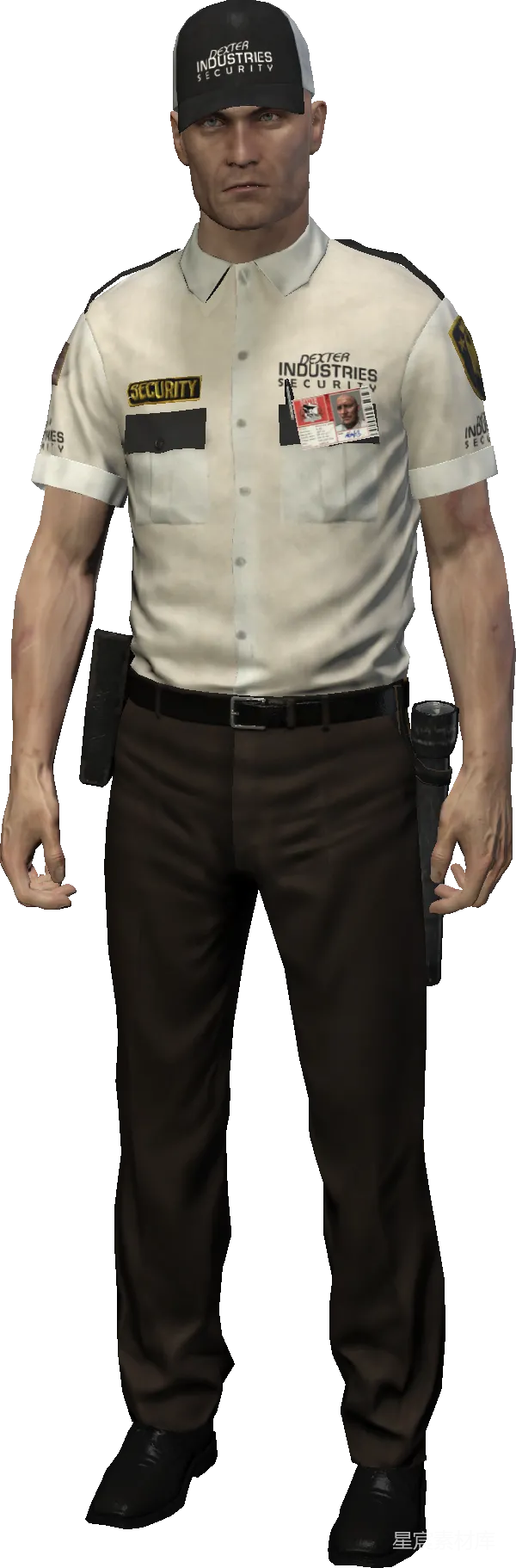 元素素材 保安制服角色形象