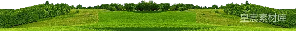 元素素材 绿意盎然的田野全景
