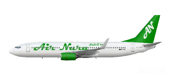元素素材 Air Nura的飞机侧面图