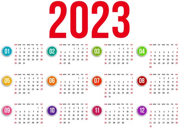 元素素材 2023年日历设计