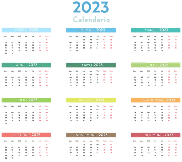元素素材 2023年简洁日历