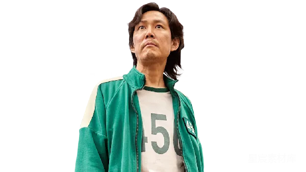 元素素材 穿着绿色运动服的男子