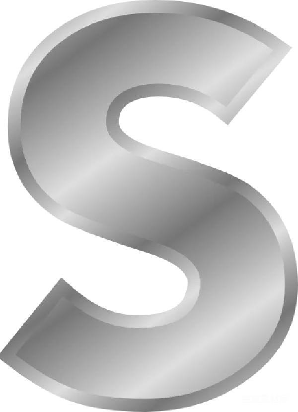 元素素材 动态渐变字母S