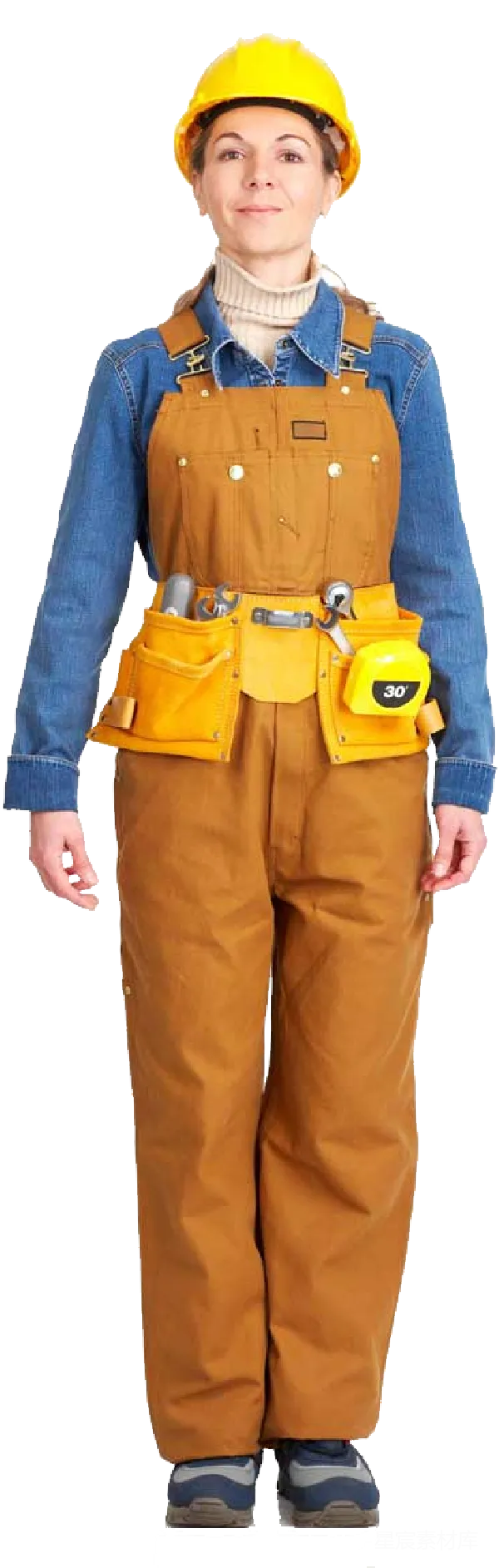 元素素材 建筑工人制服展示