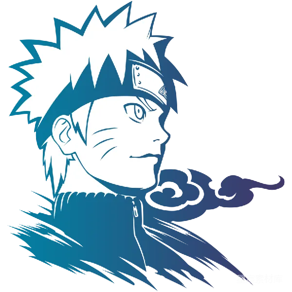元素素材 动漫角色轮廓插画
