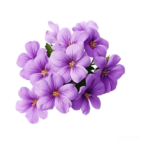 元素素材 紫色花朵的特写