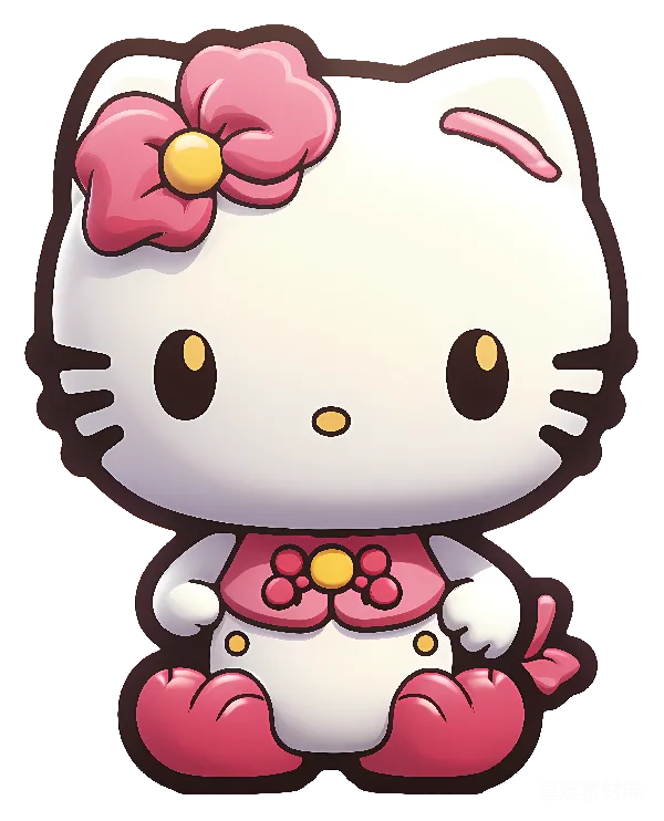 元素素材 Hello Kitty的可爱形象
