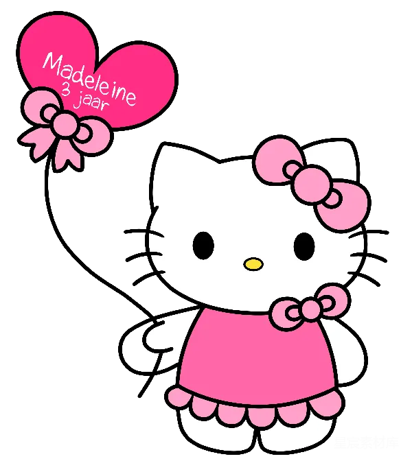 元素素材 Hello Kitty的可爱插画