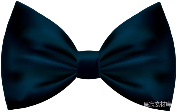 元素素材 蓝色蝴蝶结