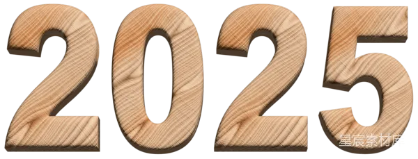 元素素材 2025年数字木纹风格