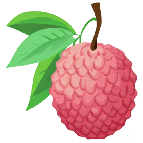 元素素材 荔枝插画