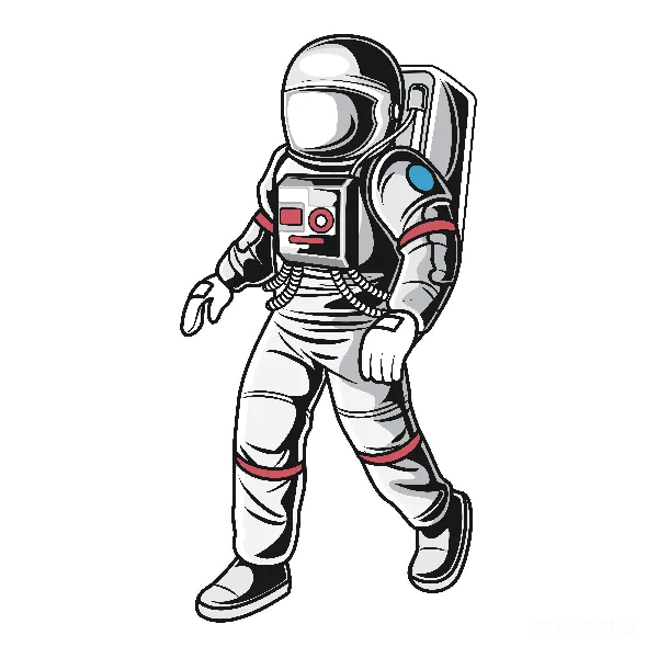 元素素材 宇航员插画